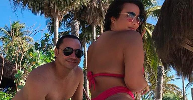 De biquíni fininho, Geisy Arruda mostra medida do bumbum e número impressiona