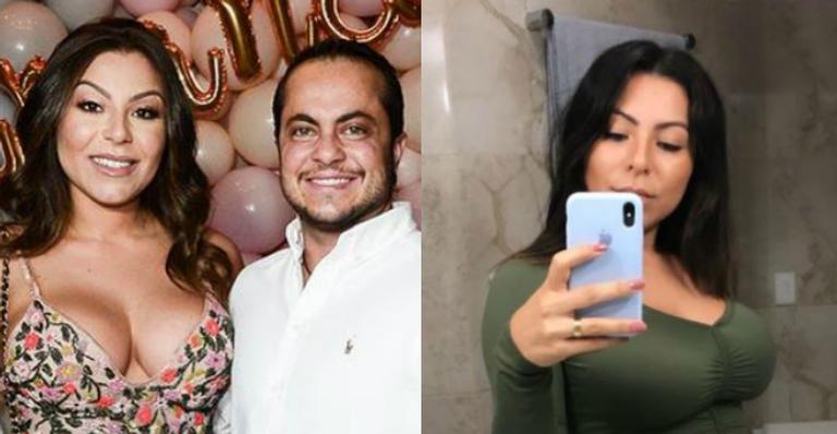 Grávida, esposa de Thammy Miranda mostra pela primeira vez o tamanho da barriguinha