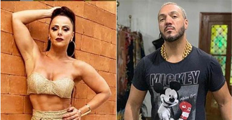 Viviane Araújo e Belo surgem juntos em foto antiga de ator