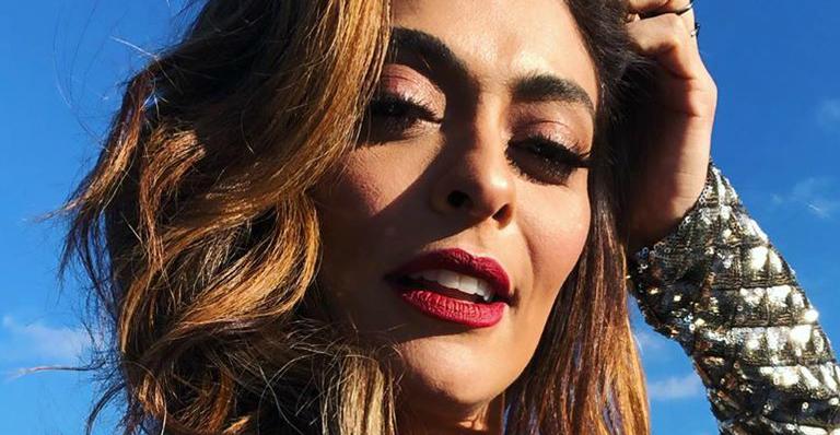 Juliana Paes encara frio de vestidinho curto em sessão de fotos: ”É psicológico”