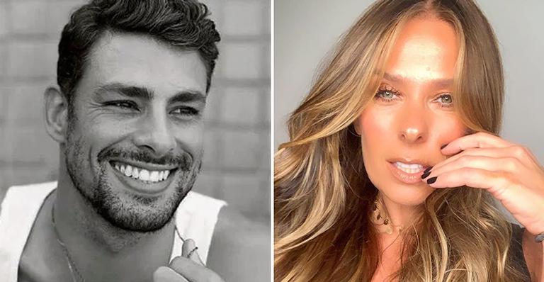 Cauã Reymond surge em banheira com gelo e Adriane Galisteu faz comentário sincerão