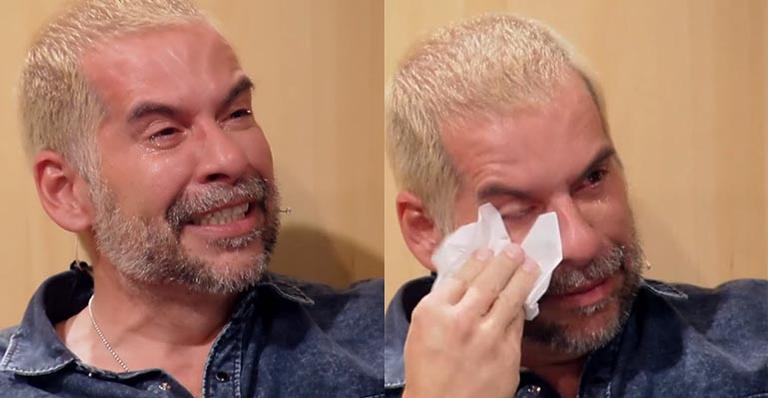 Leandro Hassum chora muito na TV ao lembrar do pai mafioso