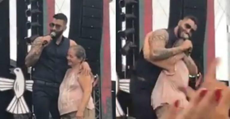 Gusttavo Lima convida fã de 70 anos ao palco e emociona público com gesto