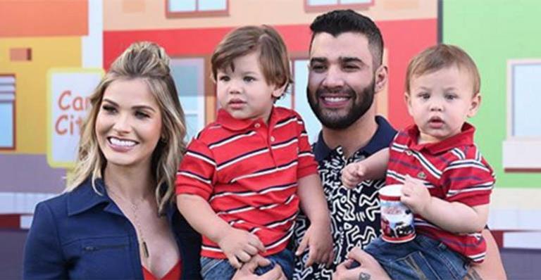 Andressa Suita mostra detalhes da decoração da festa de aniversário dos filhos