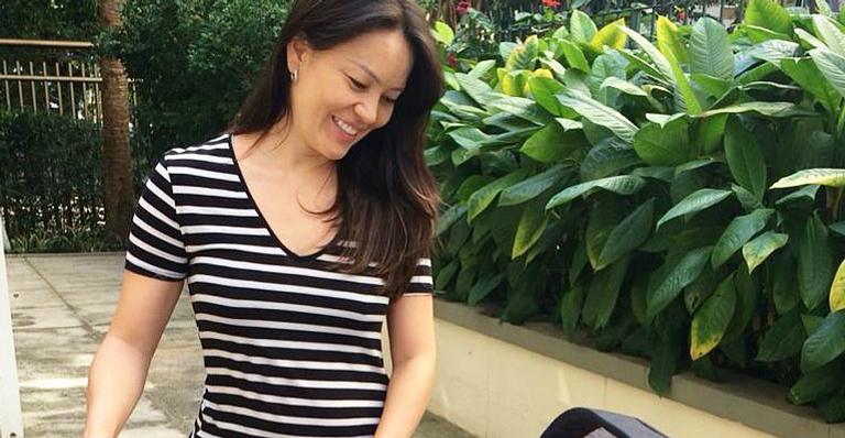 Geovanna Tominaga explode fofurômetro ao posar com bebê: ”Carinha de sono”