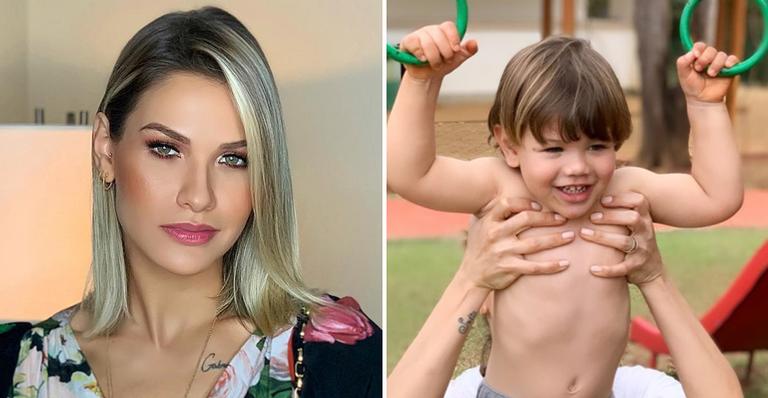 Andressa Suita encanta web ao registrar dia de parque com os filhos: ”Mãe de menino”