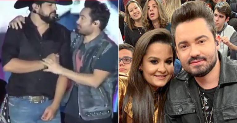 Sorocaba entrega Fernando durante show e sertanejo anuncia reaproximação: ”Trouxe meu sogro”