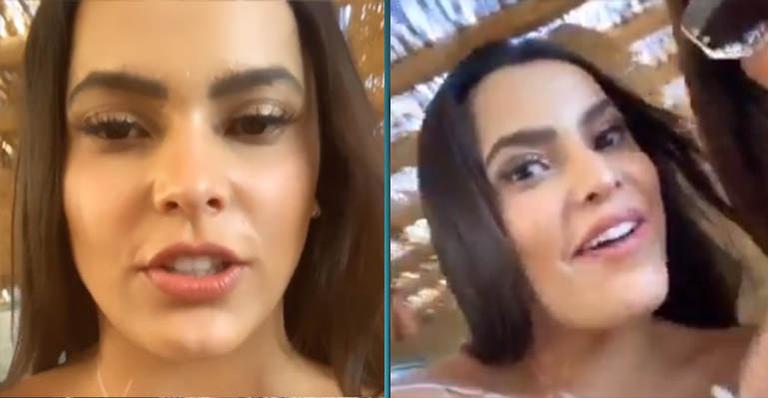 Emilly Araújo consome tudo o que tem direito em clube de luxo na Grécia e gera polêmica