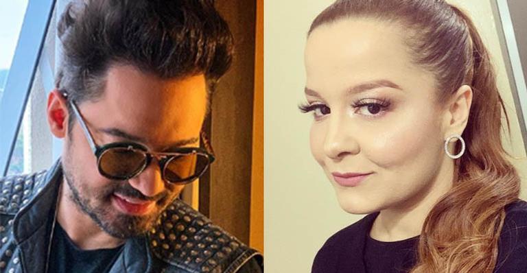 Fernando posa na cama com Maiara em seus braços em clique ousado