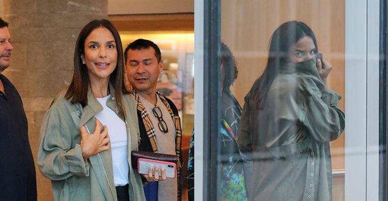 Ivete Sangalo esbanja simpatia e faz graça em shopping no Rio de Janeiro