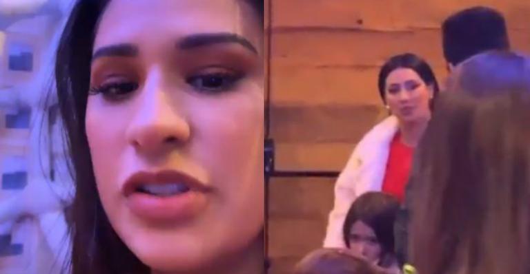 Simaria chega no fim da festa do filho de Simone e leva bronca: ”Só chega por último”