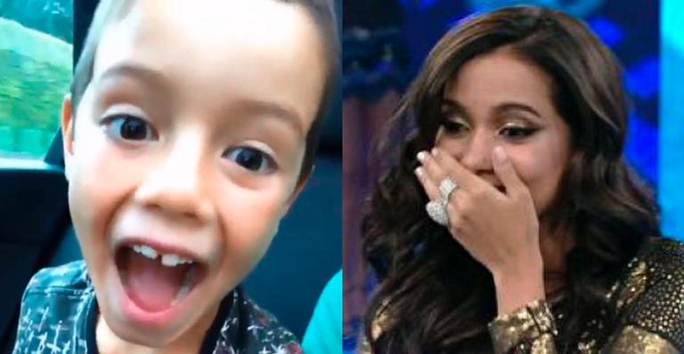 Filho de Luana Piovana comemora encontro com Anitta e deixa apresentadora em saia justa