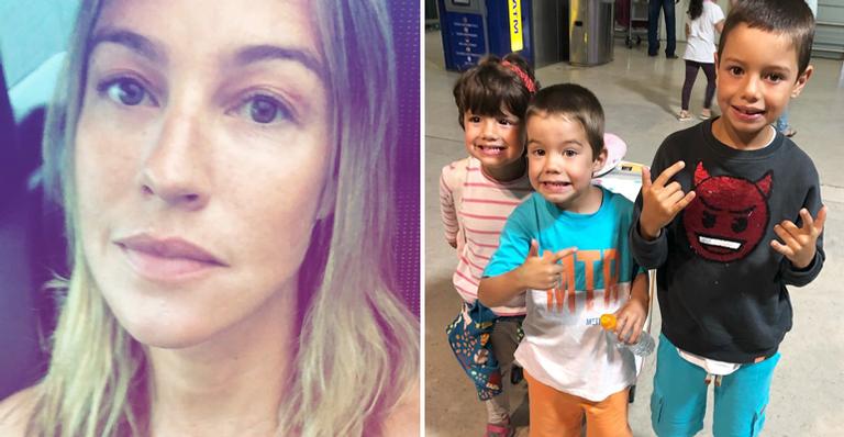 Luana Piovani abre o coração ao se despedir dos filhos: ”Misto de sentimentos”