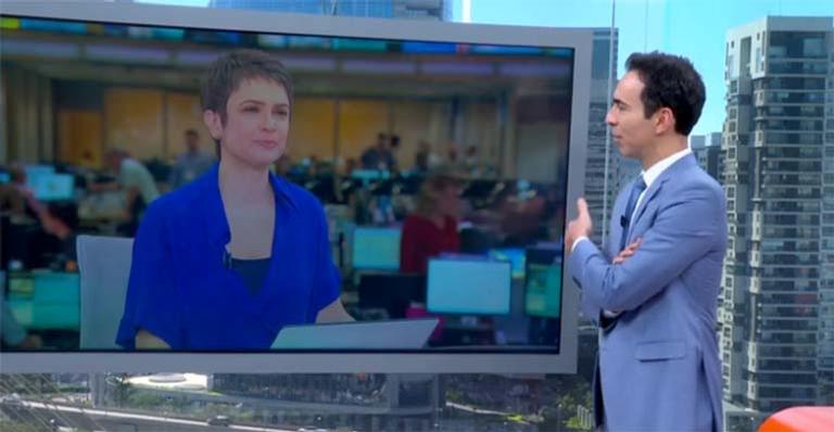 Cesar Tralli encanta com despedida para Sandra Annenberg