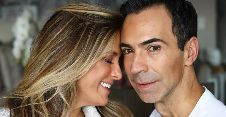 Fofura! César Tralli posa com Manuella e comemora seu primeiro Dia dos Pais: ”Quanta emoção”