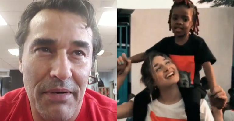 Sasha Meneghel emociona Luciano Szafir ao compartilhar momento com crianças na África