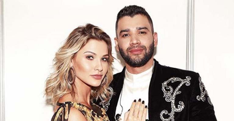 Andressa Suita mostra Gusttavo Lima curtindo os filhos antes do trabalho