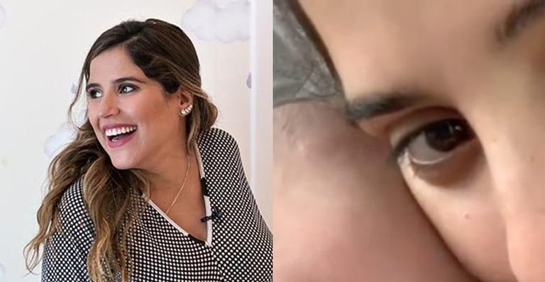 Camilla Camargo exibe o rostinho do filho e fãs ficam encantados com a beleza do bebê