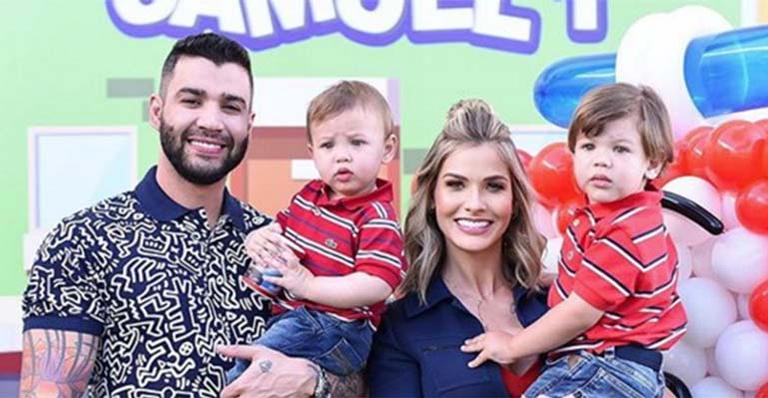 Gusttavo Lima compra avião para brincar com os filhos e Andressa Suita se derrete