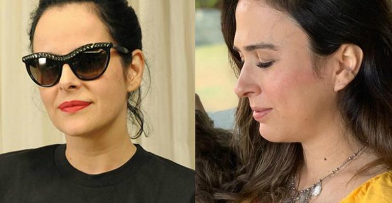 Grávida, Tatá Werneck não segura a emoção ao se despedir de Fernanda Young: ”Ela dizia que estava feliz”