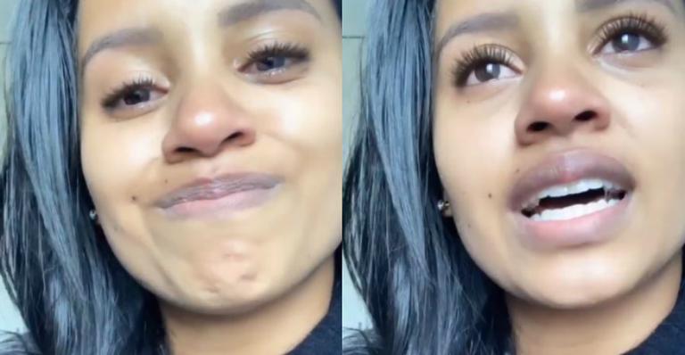Ex-BBB Gleici Damasceno chora muito e não suporta críticas: ”Também sou humano”