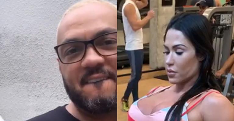 Gracyanne Barbosa leva encoxada de Belo e ouve cantada picante