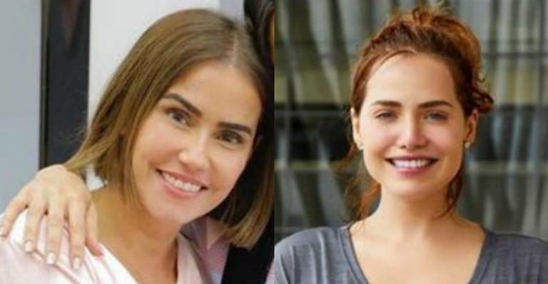 Letícia Colin é paparicada por Deborah Secco e ganha beijinho no barrigão: ”Alegria imensa!”