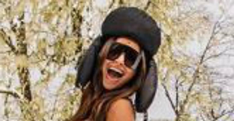 Radical! Sabrina Sato surge de topless na neve e exibe boa forma: ”Maravilhosa”