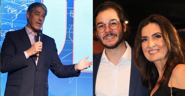 Fátima Bernardes leva o namorado para evento do Jornal Nacional e posa com William Bonner