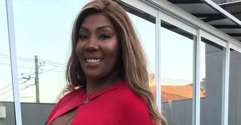 Silvana, mãe de Ludmilla, abusa da sensualidade usando vestido com recortes