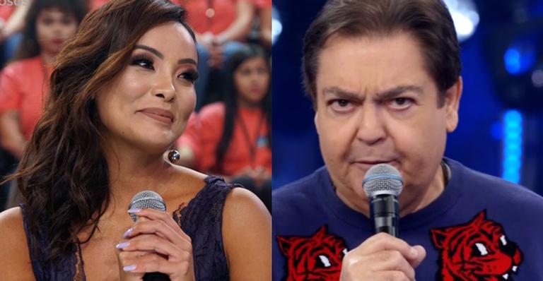 Faustão quebra o protocolo e faz elogios para Carol Nakamura: ”Admiração e respeito”