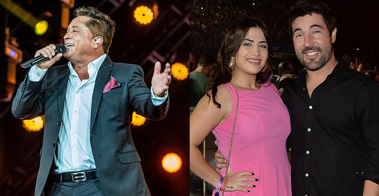 Jessica Costa e Sandro Pedroso vão ao show histórico de Leonardo e fãs comemoram