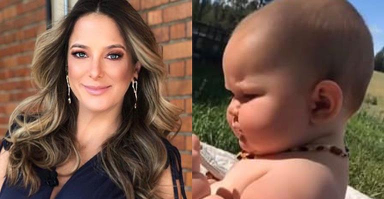 Ticiane Pinheiro compartilha foto com bebê bochechudíssima e se explica