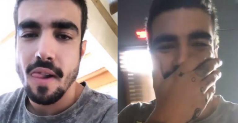 Caio Castro é traído por espelho e surge sem calças em vídeo na web