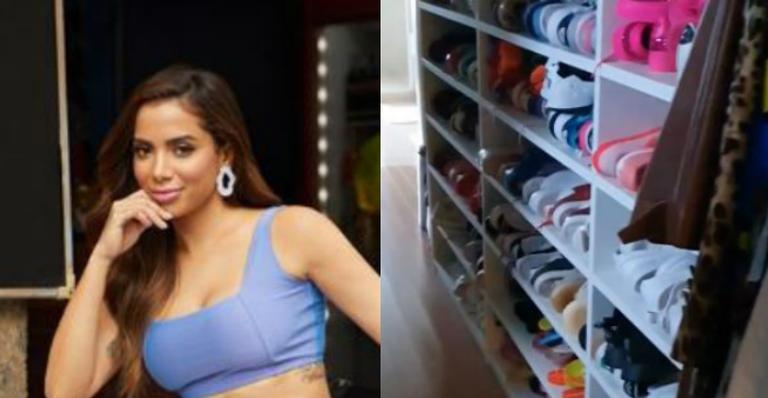 Anitta deixa internautas de queixo caído ao revelar tamanho de seu luxuoso closet