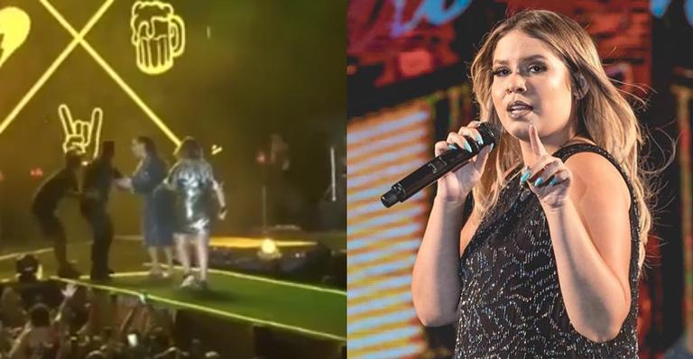 Seguranças barram Ivete Sangalo em show de Marília Mendonça e provocam momento curioso