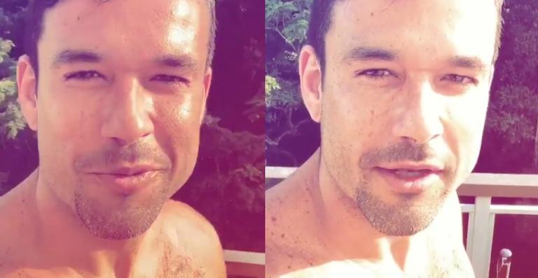 Sergio Marone surge de sunga e volume enorme rouba a cena: ”É natural”