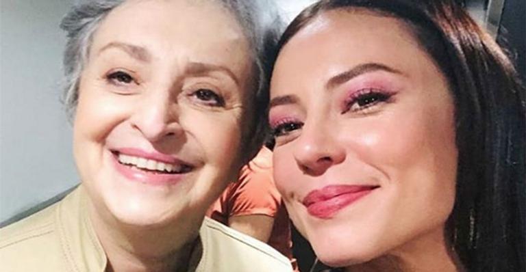 Paolla Oliveira festeja parceria com Ana Lúcia Torre em A Dona do Pedaço