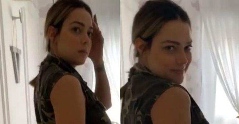 Carol Dantas mostra boa forma uma semana após nascimento do filho: ”Olhem essa mamãe!”