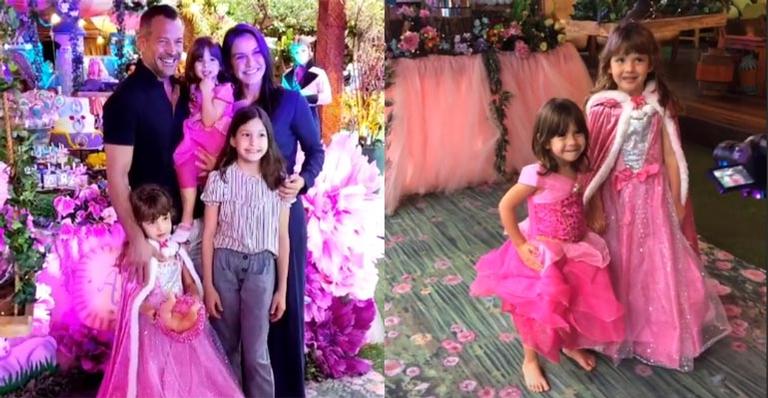 Malvino Salvador e Kyra Gracie fazem festa de aniversário para as filhas