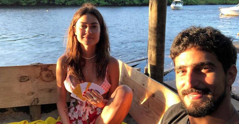 Thaila Ayala compartilha clique de Renato Góes e se derrete de amores: “Eu acho que vi um gatinho”