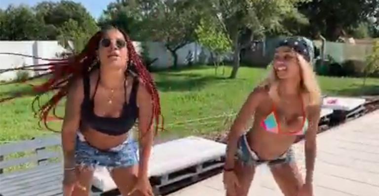 Ludmilla e a namorada surgem dançando funk proibidão em momento ousado