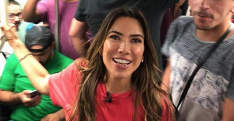 Patricia Abravanel pega metrô lotado em SP pela primeira vez: ‘Amei’