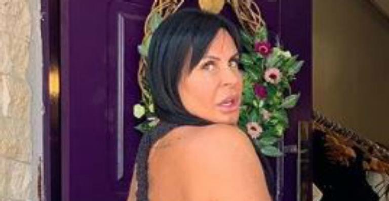 Gretchen mostra resultado de novo procedimento estético e bumbum gigante rouba a cena