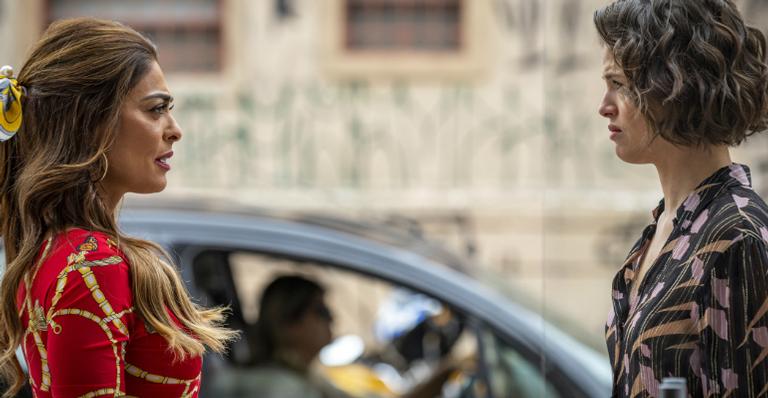 ‘A Dona do Pedaço’: Maria da Paz confronta Josiane e larga a filha na cadeia