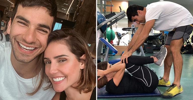 Deborah Secco ganha estímulo do marido, Hugo Moura, ao encarar rotina fitness