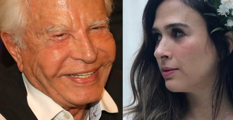 Cid Moreira comenta post de Tatá Werneck e faz graça: ”Você é estranha, feia não é”