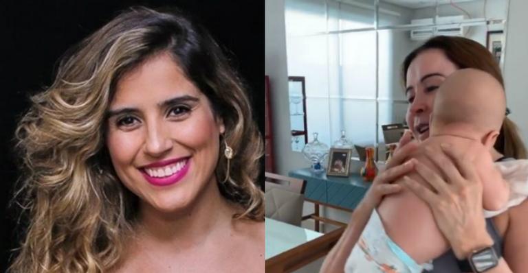 Camilla Camargo flagra Zilu Camargo paparicando muito o netinho e se derrete: ”Mãe é mãe!”