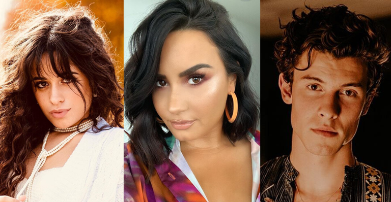 Shawn Mendes e Camila Cabello enviam flores para Demi Lovato