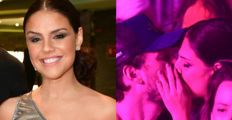 Paloma Bernardi não se contém e é flagrada trocando beijos quentes em cruzeiro